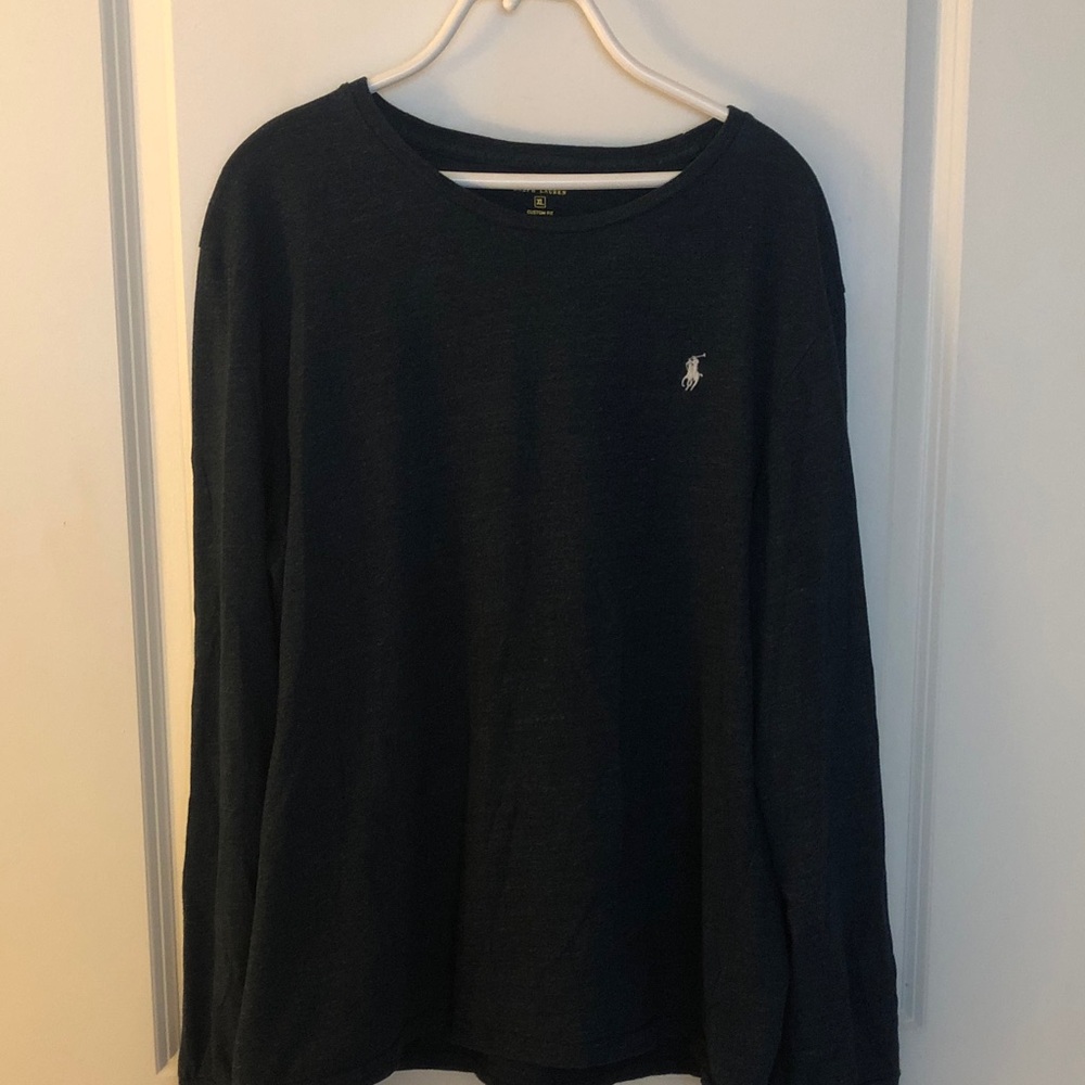 Ralph Lauren Navy Blue Custom Fit Shirt